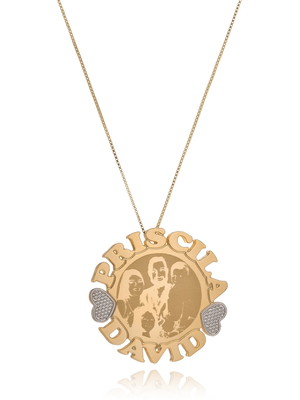 Mandala dupla face personalizada nome/escrita