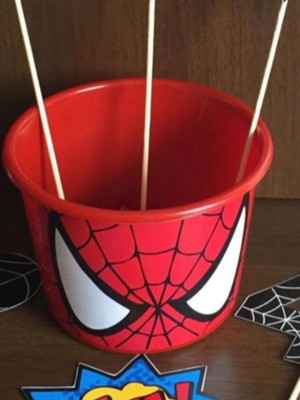 Centro de mesa homem aranha
