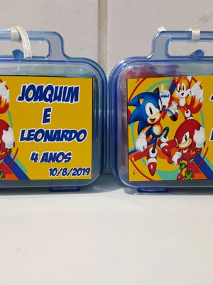Kit mini maletinha com massinha de modelar sonic
