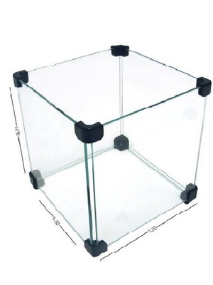 Caixinha caixa 20x20x20 de vidro modulado temperado