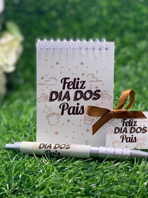 Bloquinho c/ caneta dia dos pais