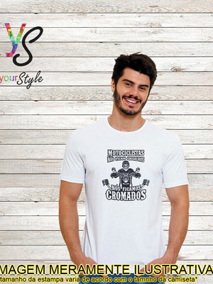 Camiseta blusa moto motociclistas não ficam grisalhos
