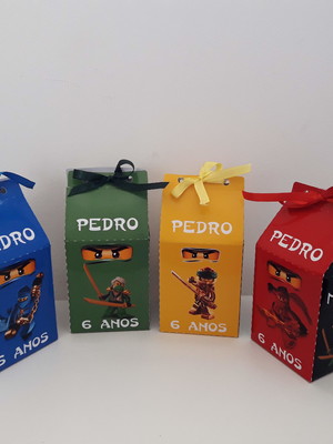 Caixa milk personalizada ninjago