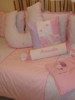 Kit cama baba rosa