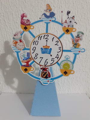 Roda gigante 19 cm alice no país das maravilhas
