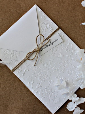 Envelope convite de casamento pronta entrega 15,3x21,3