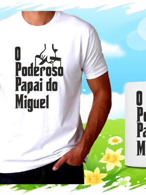 Camiseta e caneca personalizada dia dos pais