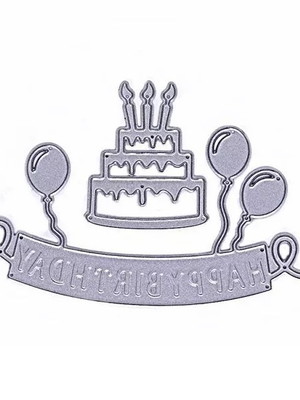 Kit com 2 facas de corte happy birthday