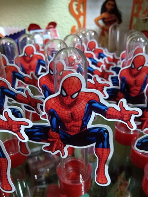 Kit 10 tubetes homem aranha