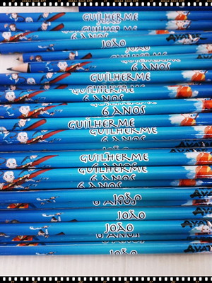 Lápis personalizado - vário temas