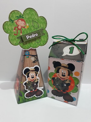 Kit mickey safari com 20 itens