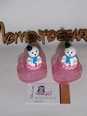10 lembrancinhas boneco de neve caixinhas