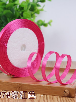 10 rolos - fita cetim rosa 20 metros x 6 milímetros