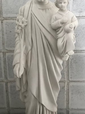St1124- são josé 84 cm em gesso cru