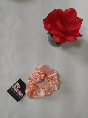 Scrunchie cetim básico (salmão)