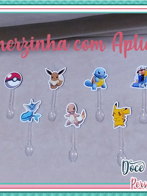 Colherzinha com aplique / topper