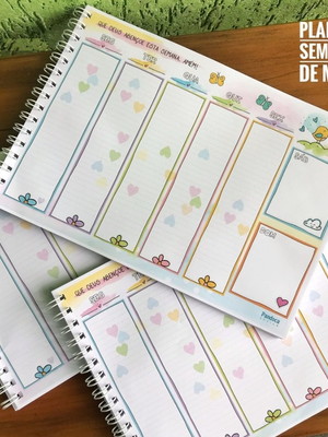 Planner semanal de mesa