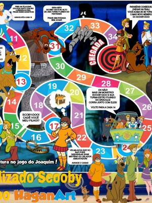 20 jogos de tabuleiro personalizado scooby doo