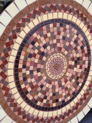 Prato giratório mosaico - 80 cm