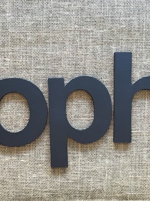 Letras decorativas nome de parede