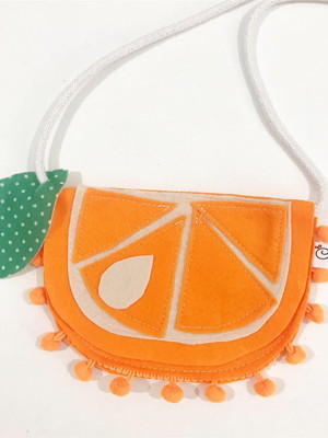 Bolsa feltro laranja