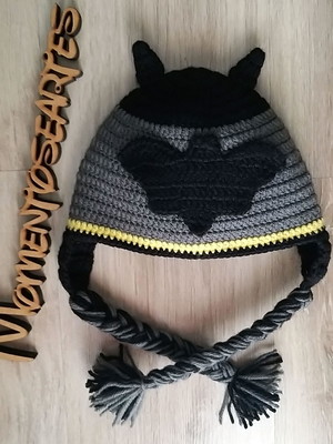 Touca de croche batman