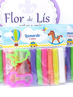Massinha personalizada brinquedos antigos com cortadores