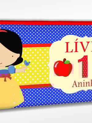 Lembrancinha personalizada necessaire branca de neve