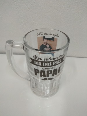 Caneca de chopp vidro personalizada