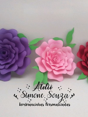 Flor pra decorar bolo e ambientes