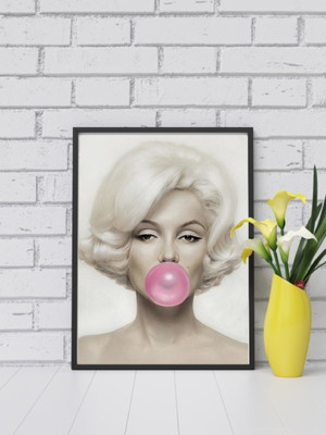 Quadro decorativo 30x40 marilyn monroe com moldura