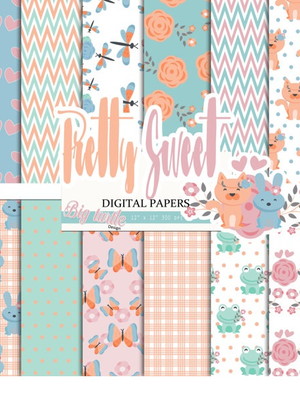 Kit digital papeis flores - big05