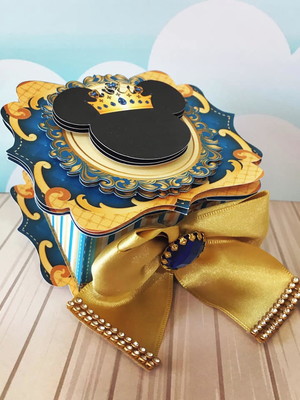 Caixa elegante mickey realeza