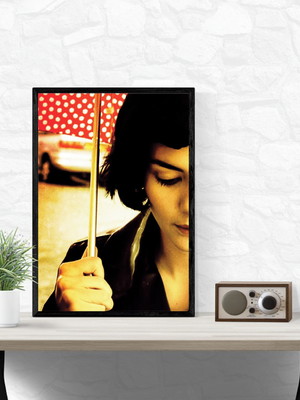 Quadro decorativo 30x40 amélie poulain com moldura