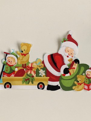 Patch aplique termocolante natal - papai noel com presentes