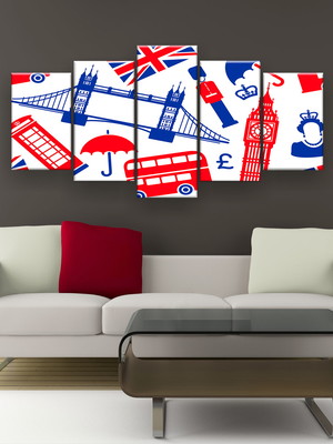 Quadro decorativo inglaterra 129x61 sala quarto