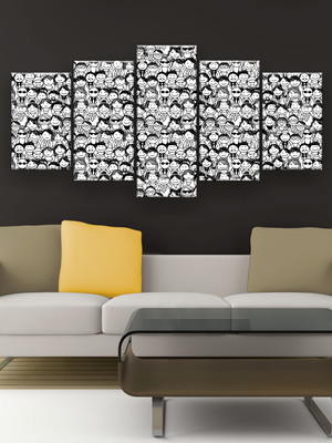 Quadro decorativo peoples 129x61 sala quarto