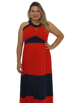 Vestido gestante gravida longo plus size