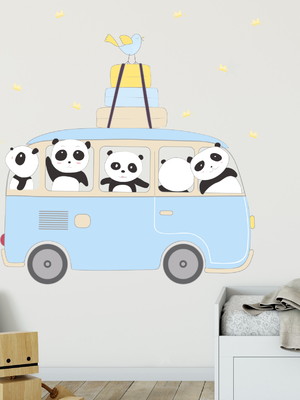 Adesivo pandas na kombi