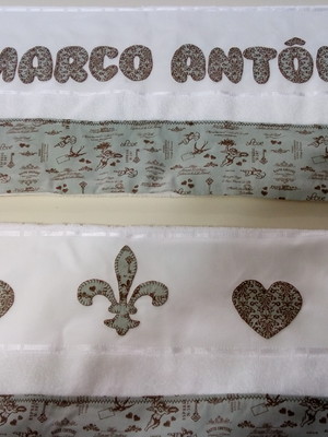 Kit banho e rosto, personalizada, com patch aplique
