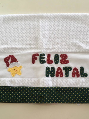Toalha de rosto natalina