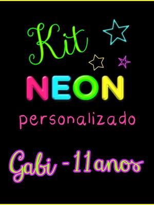 Kit festa neon party