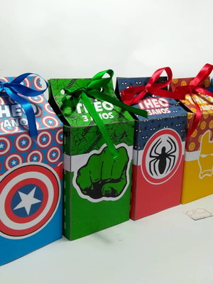 Caixa milk super herois