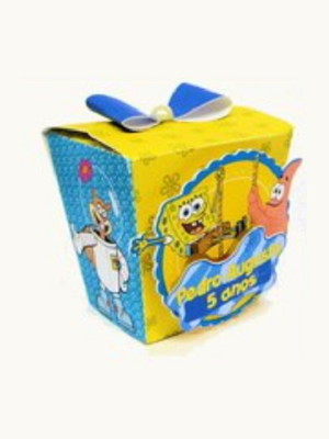 Caixa sushi do bob esponja