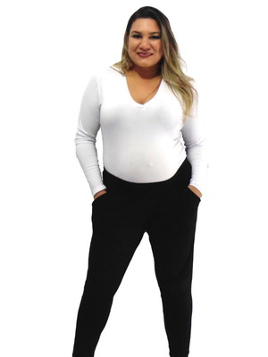 Calça gestante gravida plus size saruel