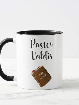 Caneca personalizada presente homem evangélico pastor