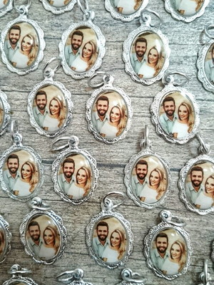Medalhinhas bem-casado - personalizadas