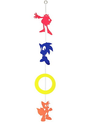 Móbile decorativo sonic - 1 unidade - 80 cm