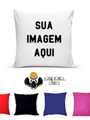 Almofada personalizada com sua imagem frase time nome desenh