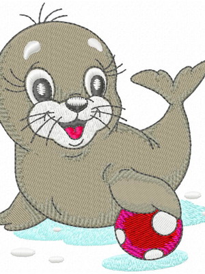 Matriz de bordado foquinha e o pinguim bc5506